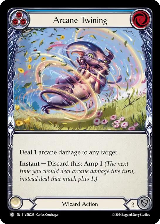 Arcane Twining (Blue) [VER023] (Rosetta Verdance Blitz Deck) | Card Citadel