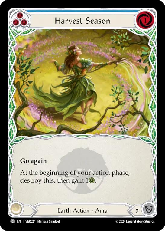 Harvest Season (Blue) [VER024] (Rosetta Verdance Blitz Deck) | Card Citadel