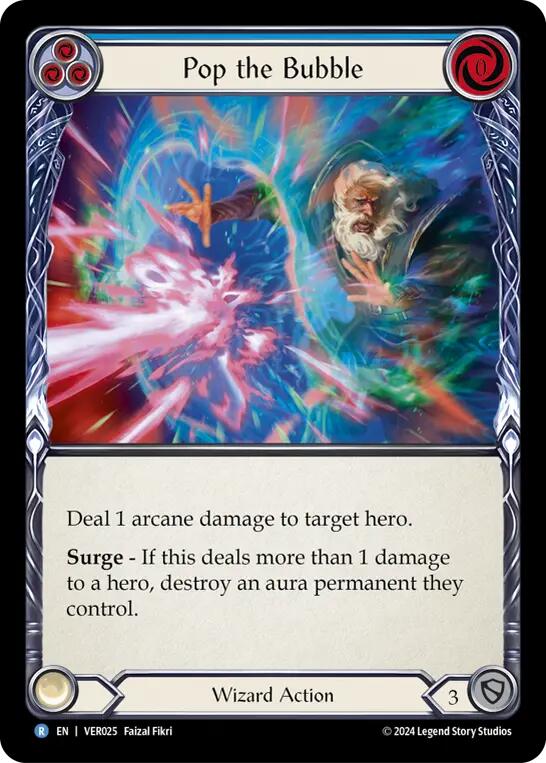 Pop the Bubble (Blue) [VER025] (Rosetta Verdance Blitz Deck) | Card Citadel