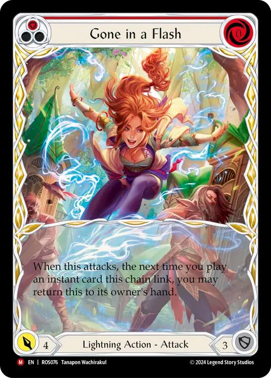 Gone in a Flash (Extended Art) [ROS076] (Rosetta)  Rainbow Foil | Card Citadel