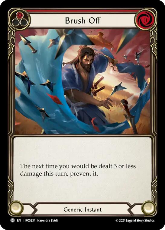 Brush Off (Red) [ROS234] (Rosetta) | Card Citadel