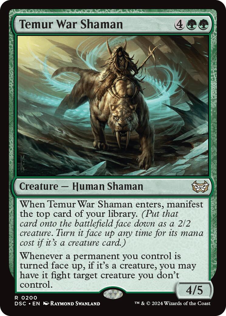 Temur War Shaman [Duskmourn: House of Horror Commander] | Card Citadel