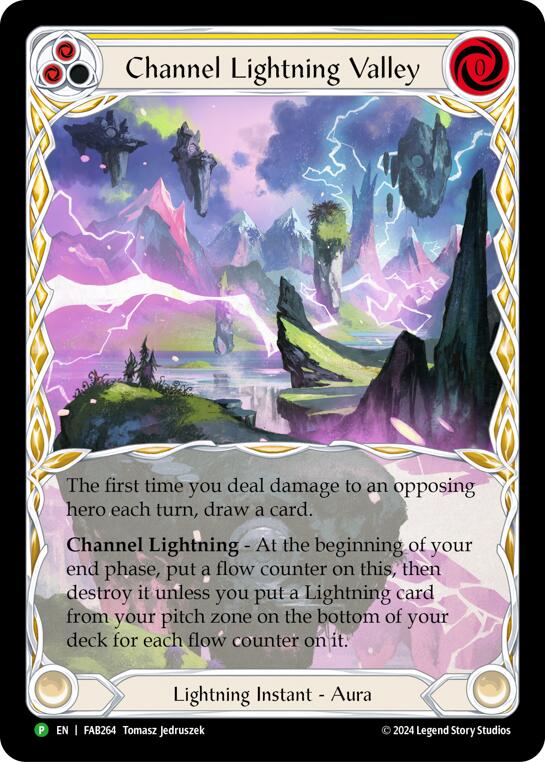 Channel Lightning Valley [FAB264] (Promo)  Cold Foil | Card Citadel