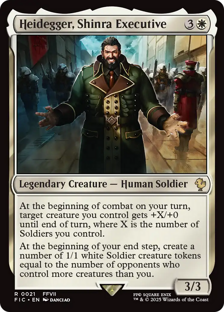 Heidegger, Shinra Executive [FINAL FANTASY Commander] | Card Citadel