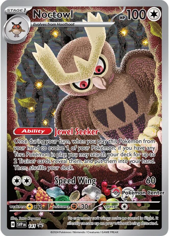 Noctowl (141) (Pokemon Center Exclusive) [Scarlet & Violet: Black Star Promos] | Card Citadel