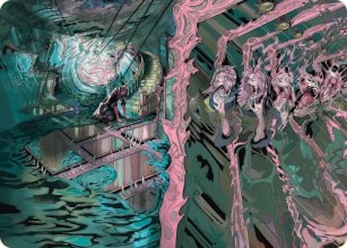 Mirror Room // Fractured Realm Art Card [Duskmourn: House of Horror Art Series] | Card Citadel