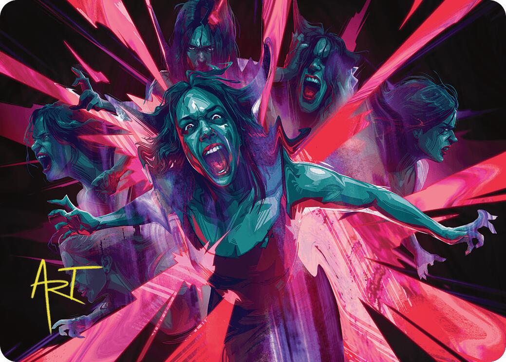 Waltz of Rage Art Card (Gold-Stamped Signature) [Duskmourn: House of Horror Art Series] | Card Citadel