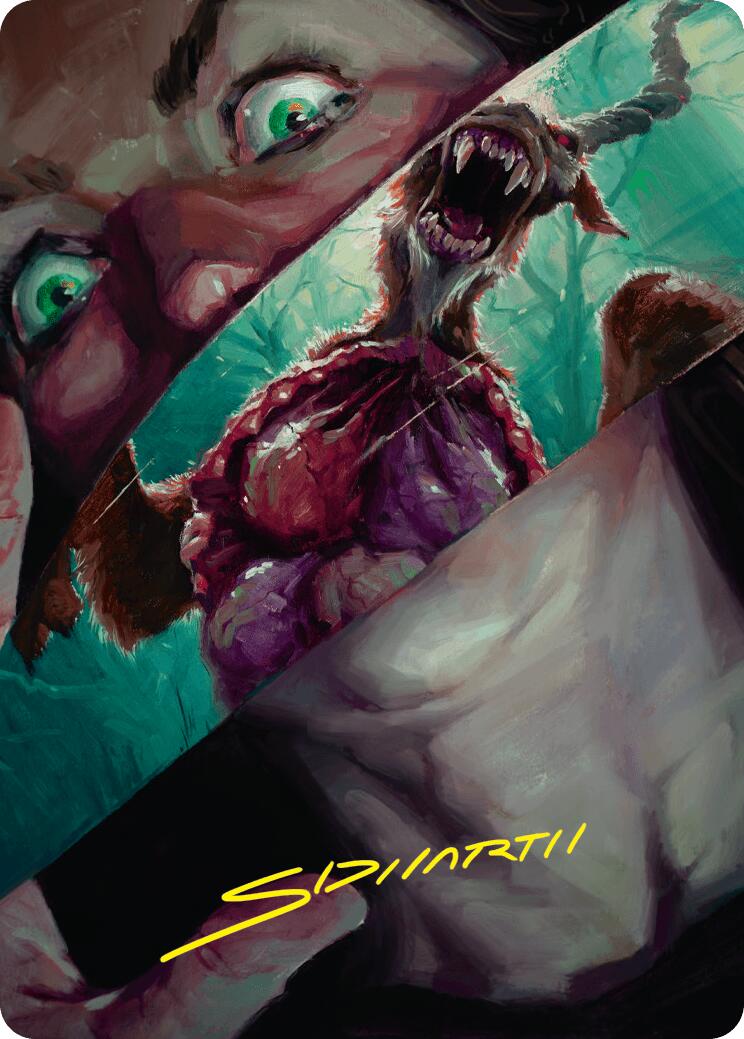 Hauntwoods Shrieker Art Card (Gold-Stamped Signature) [Duskmourn: House of Horror Art Series] | Card Citadel