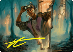 House Cartographer Art Card (Gold-Stamped Signature) [Duskmourn: House of Horror Art Series] | Card Citadel