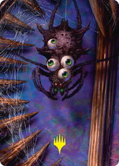 Spider Art Card (Gold-Stamped Planeswalker Symbol) [Duskmourn: House of Horror Art Series] | Card Citadel