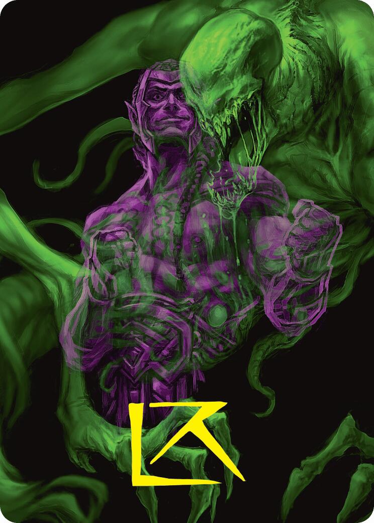 Tyvar, the Pummeler Art Card (Gold-Stamped Signature) [Duskmourn: House of Horror Art Series] | Card Citadel