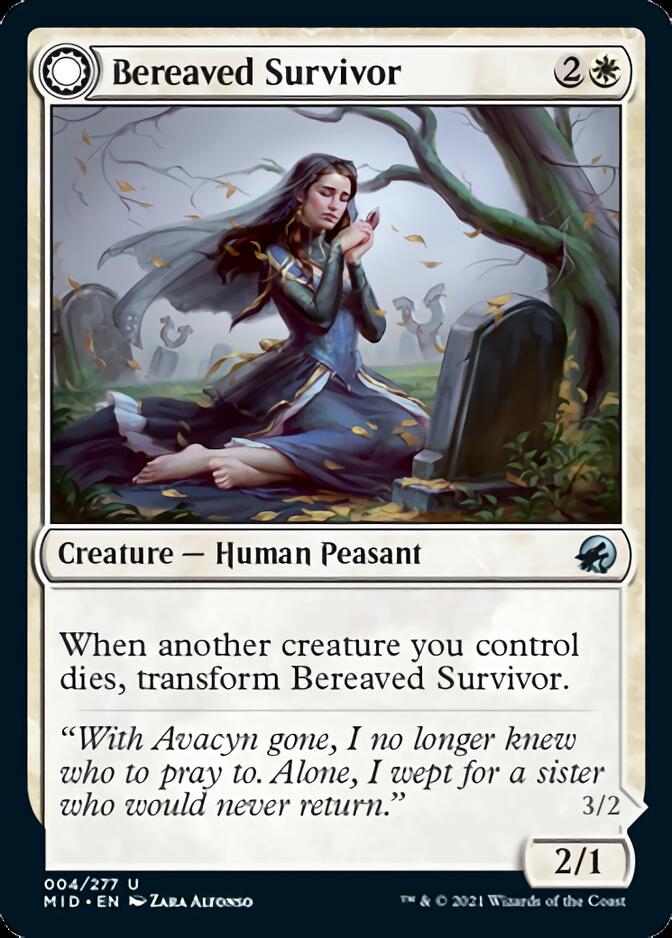 Bereaved Survivor // Dauntless Avenger [Innistrad: Midnight Hunt] | Card Citadel