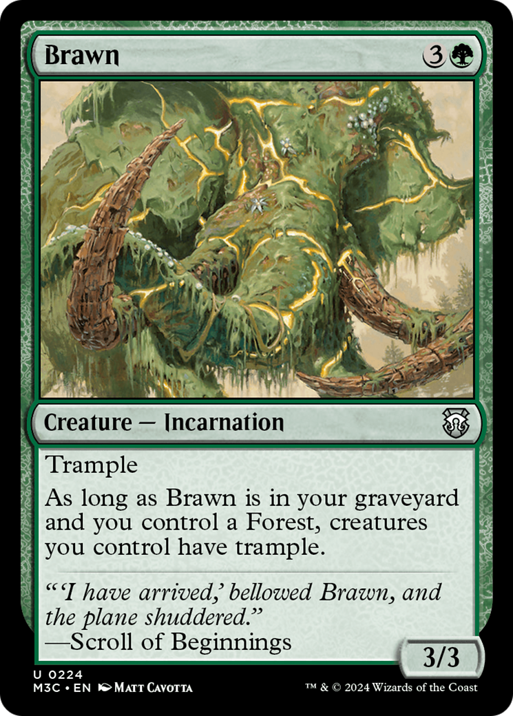 Brawn (Ripple Foil) [Modern Horizons 3 Commander] | Card Citadel