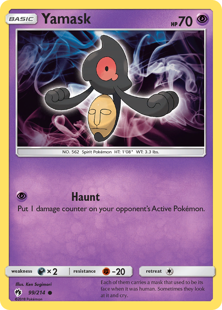 Yamask (99/214) [Sun & Moon: Lost Thunder] | Card Citadel
