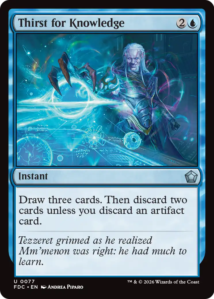 Thirst for Knowledge [Foundations Commander] | Card Citadel