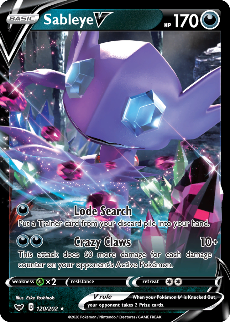 Sableye V (120/202) [Sword & Shield: Base Set] | Card Citadel