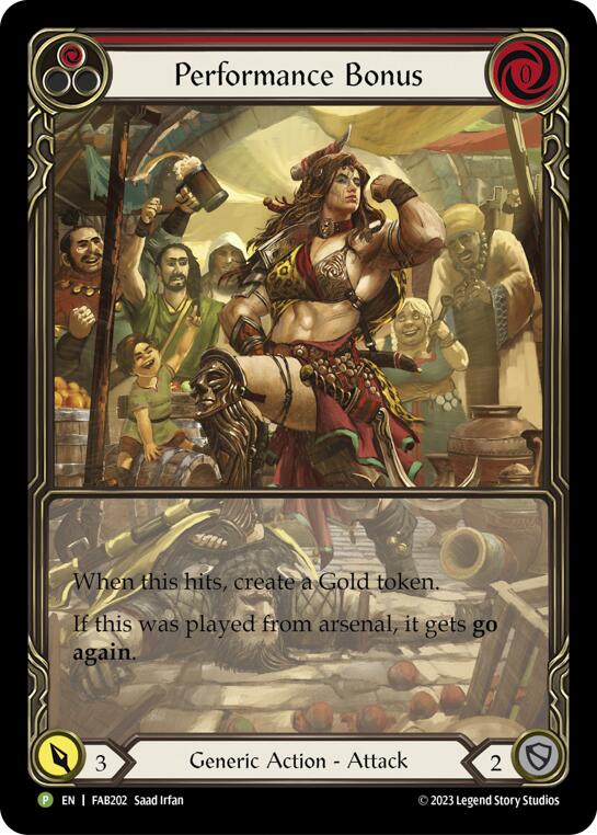 Performance Bonus (Red) [FAB202] (Promo)  Rainbow Foil | Card Citadel