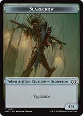 Fractal // Scarecrow Double-Sided Token [Duskmourn: House of Horror Commander Tokens] | Card Citadel