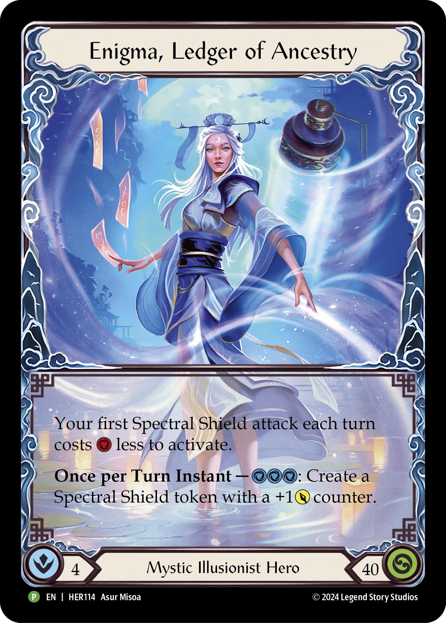 Enigma, Ledger of Ancestry (Cold Foil) [HER114] (Promo)  Rainbow Foil | Card Citadel