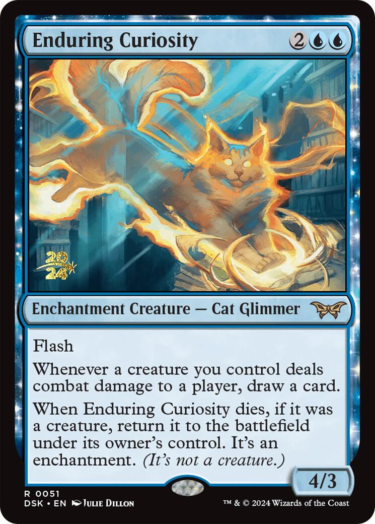 Enduring Curiosity [Duskmourn: House of Horror Prerelease Promos] | Card Citadel