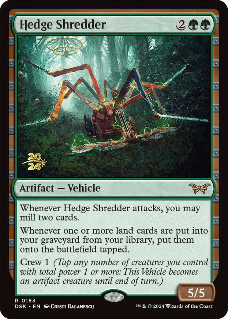 Hedge Shredder [Duskmourn: House of Horror Prerelease Promos] | Card Citadel