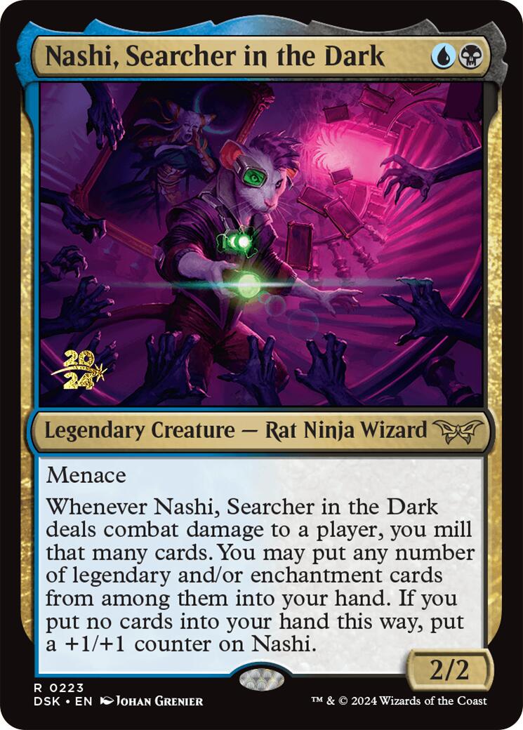 Nashi, Searcher in the Dark [Duskmourn: House of Horror Prerelease Promos] | Card Citadel