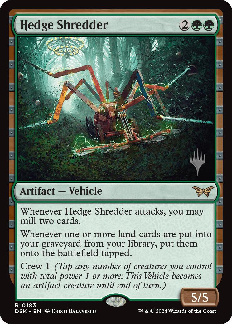 Hedge Shredder [Duskmourn: House of Horror Promos] | Card Citadel