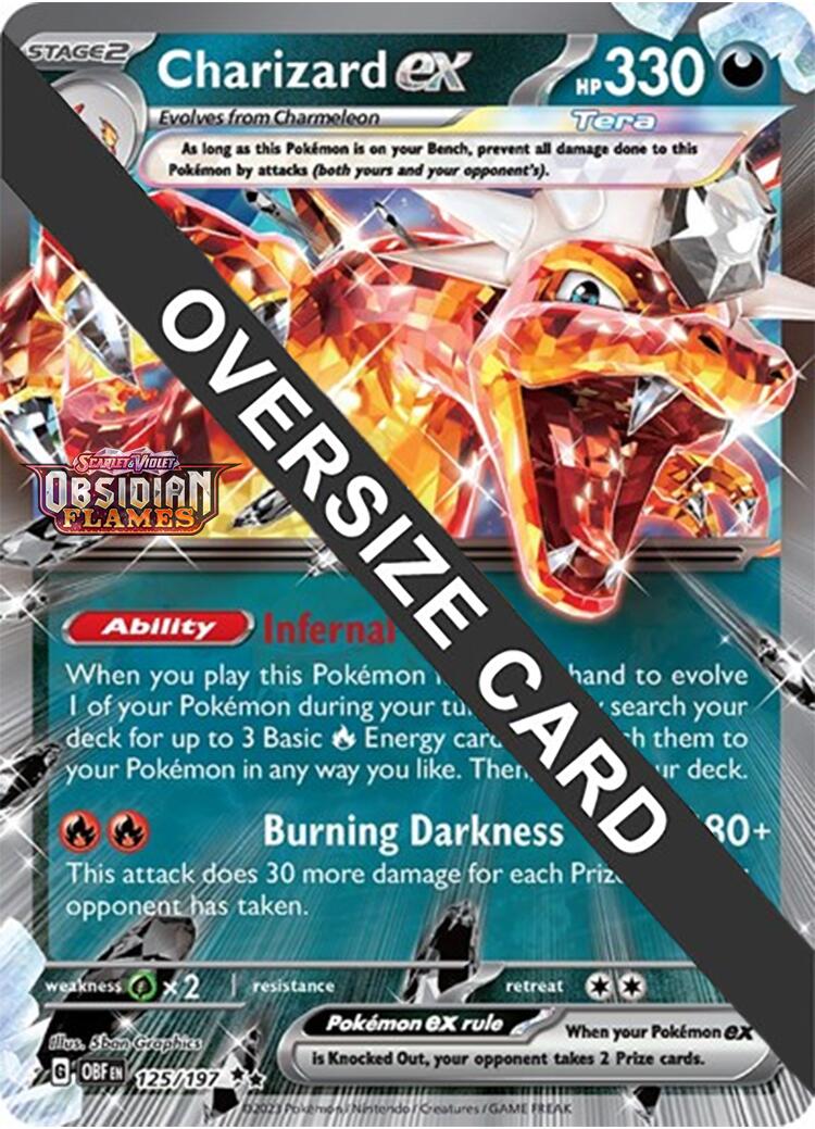 Charizard ex (125/197 - Jumbo Card) [Scarlet & Violet: Obsidian Flames] | Card Citadel