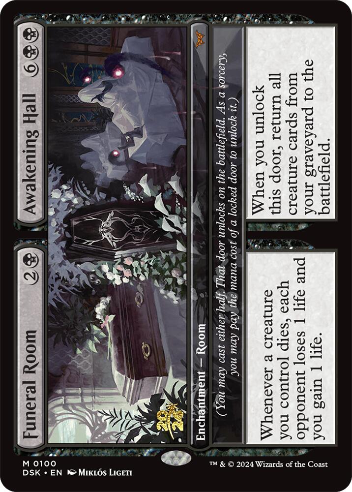 Funeral Room // Awakening Hall [Duskmourn: House of Horror Prerelease Promos] | Card Citadel