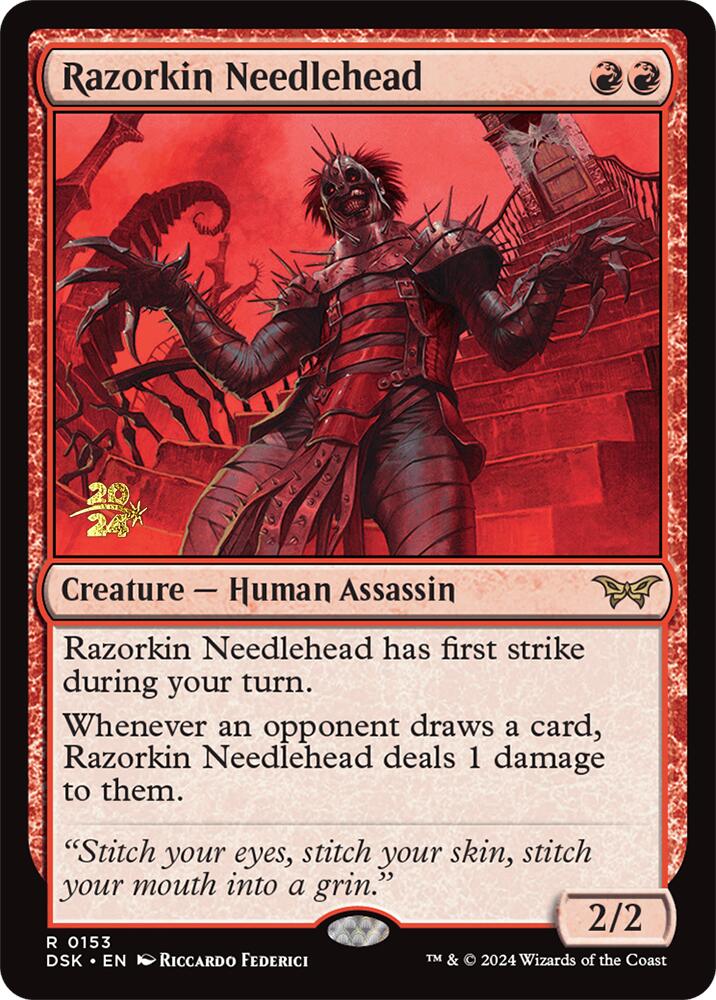 Razorkin Needlehead [Duskmourn: House of Horror Prerelease Promos] | Card Citadel