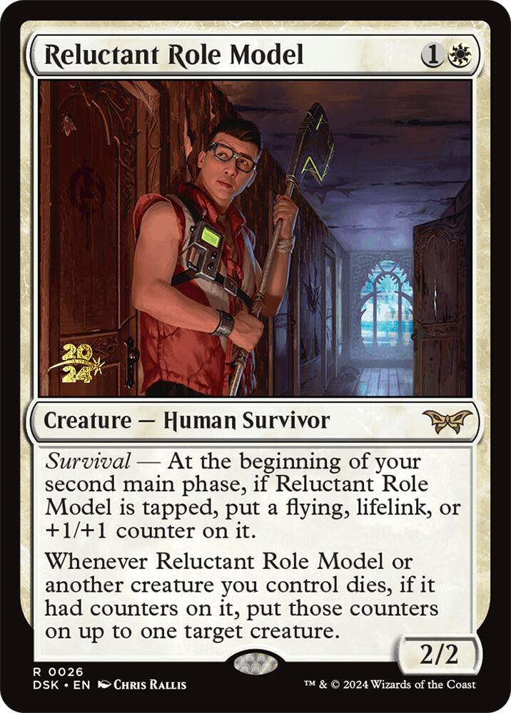 Reluctant Role Model (0026) [Duskmourn: House of Horror Prerelease Promos] | Card Citadel