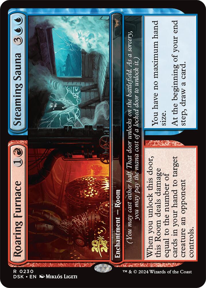 Roaring Furnace // Steaming Sauna [Duskmourn: House of Horror Prerelease Promos] | Card Citadel