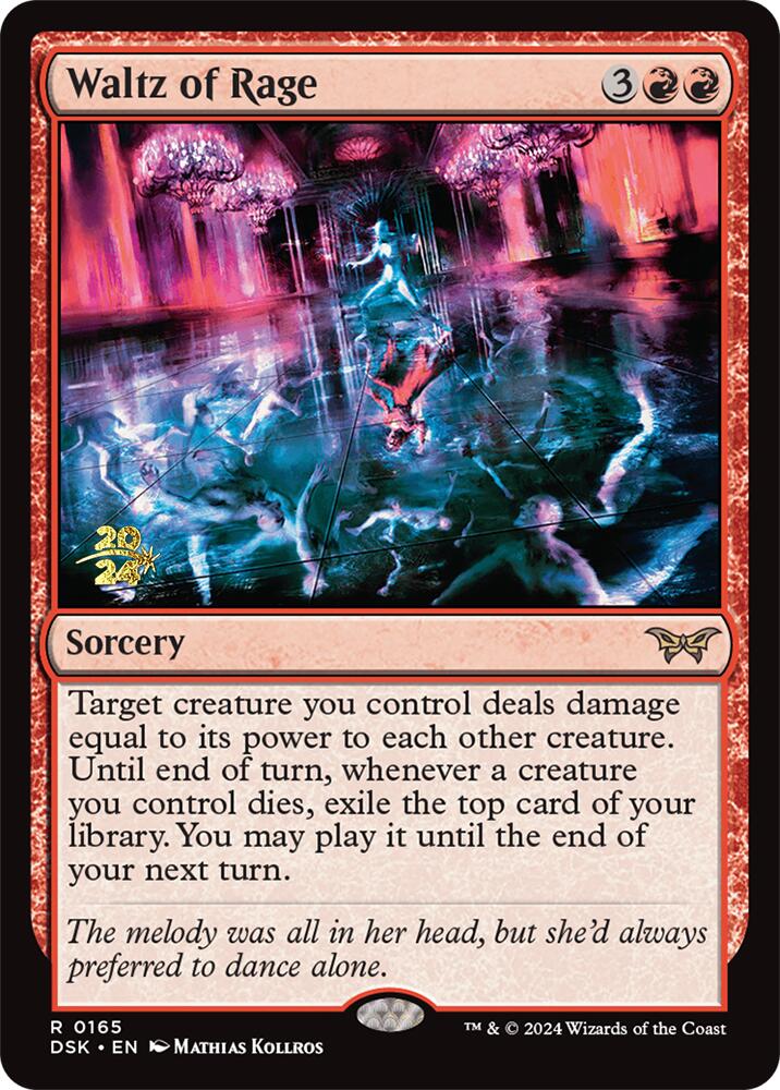 Waltz of Rage [Duskmourn: House of Horror Prerelease Promos] | Card Citadel