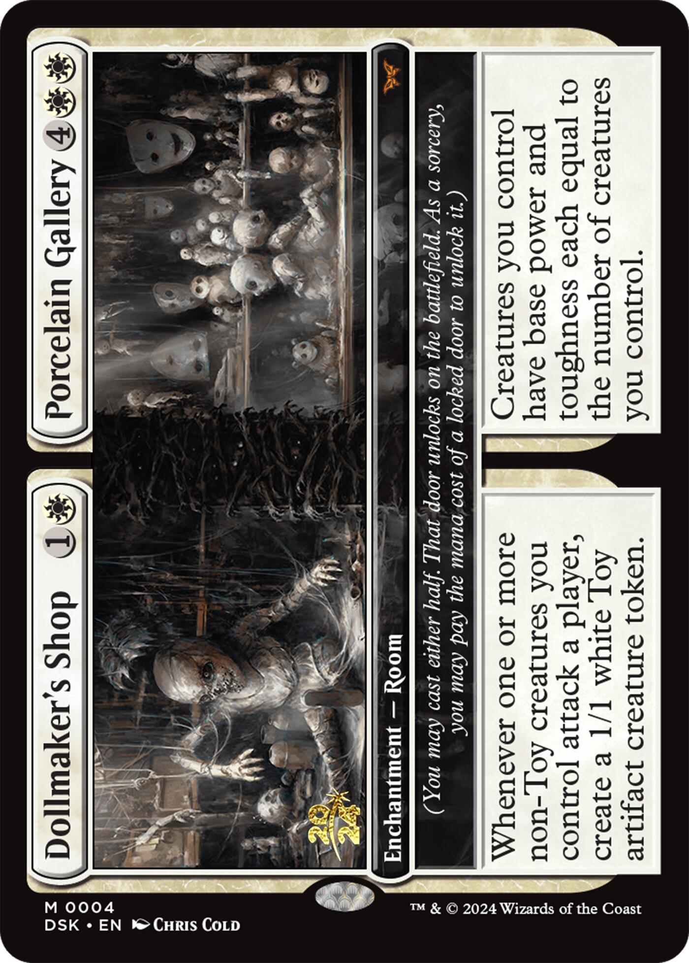 Dollmaker's Shop // Porcelain Gallery [Duskmourn: House of Horror Prerelease Promos] | Card Citadel