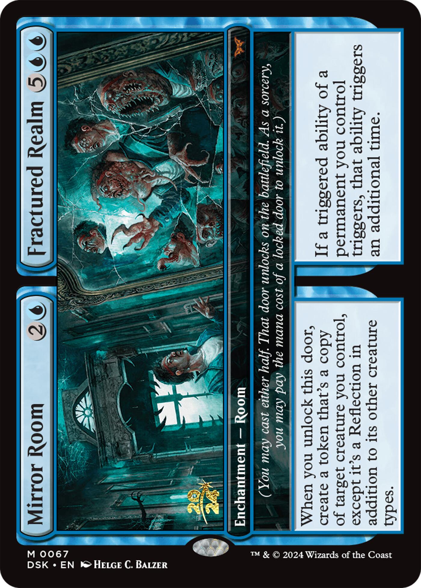 Mirror Room // Fractured Realm [Duskmourn: House of Horror Prerelease Promos] | Card Citadel