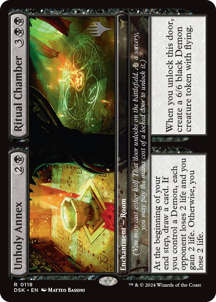 Unholy Annex // Ritual Chamber [Duskmourn: House of Horror Promos] | Card Citadel