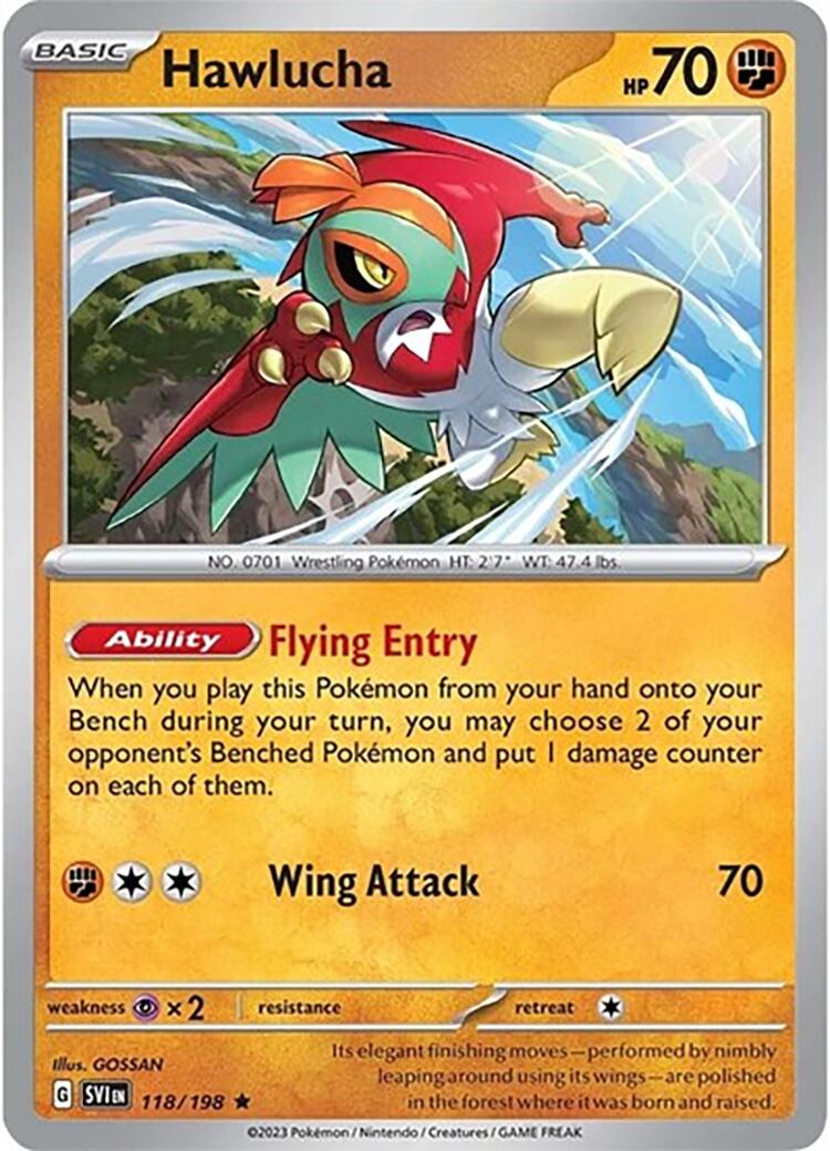 Hawlucha (118/198) (Theme Deck Exclusive) [Scarlet & Violet: Base Set] | Card Citadel