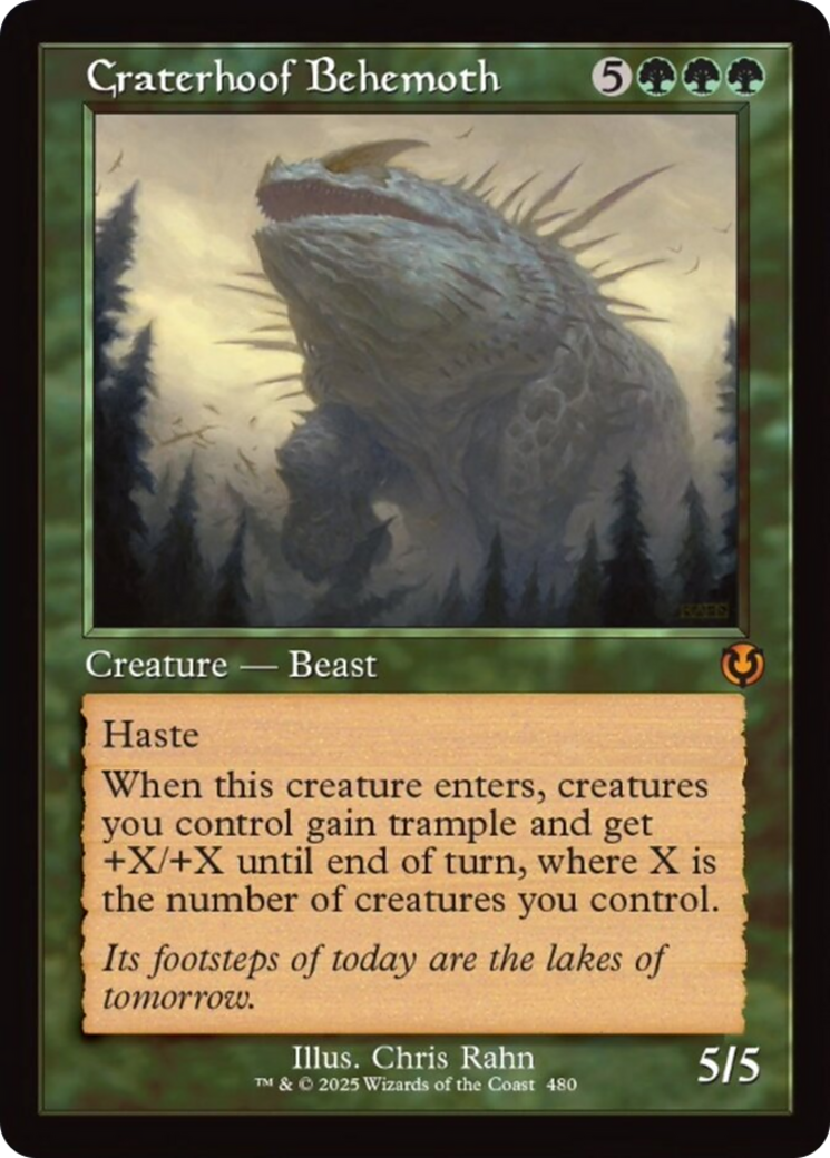 Craterhoof Behemoth (Retro Frame) [Innistrad Remastered] | Card Citadel