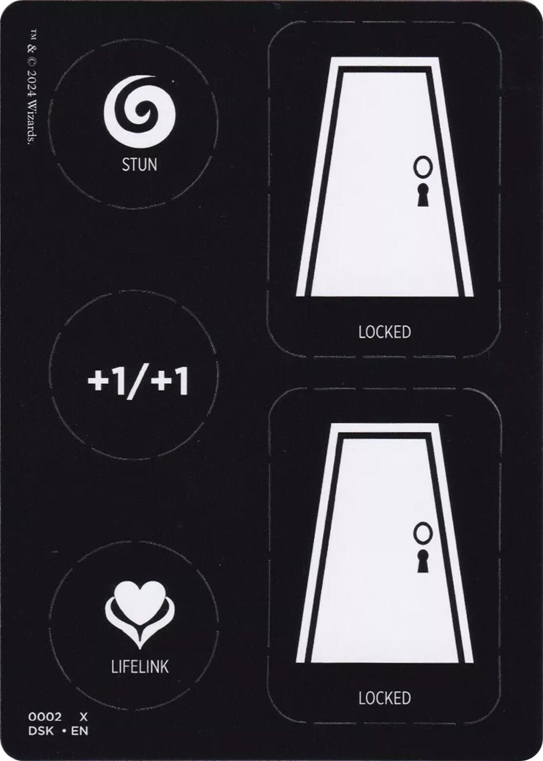 Punch Card Token (1 // 2) [Duskmourn: House of Horror Tokens] | Card Citadel