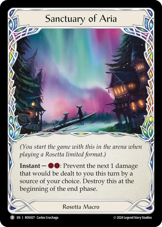 Sanctuary of Aria // Verdance, Thorn of the Rose (Top left) [ROSPZL10] (Rosetta) | Card Citadel