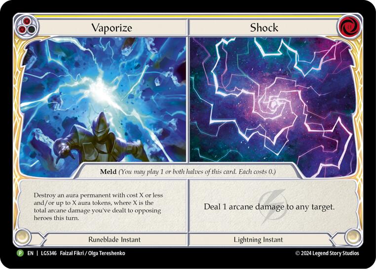 Vaporize // Shock - LGS346 [LGS346] (Promo)  Cold Foil | Card Citadel