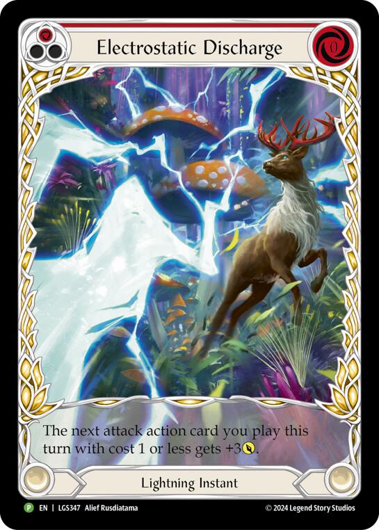 Electrostatic Discharge (Red) (Extended Art) [LGS347] (Promo)  Rainbow Foil | Card Citadel