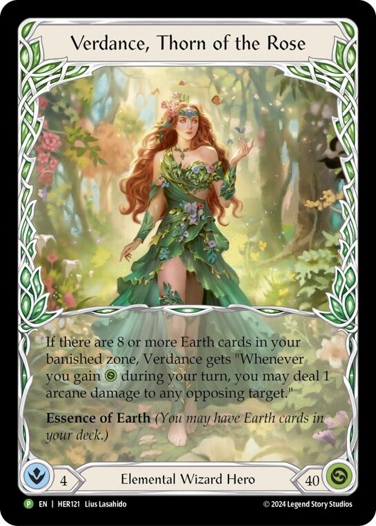 Verdance, Thorn of the Rose - HER121 [HER121] (Promo)  Rainbow Foil | Card Citadel