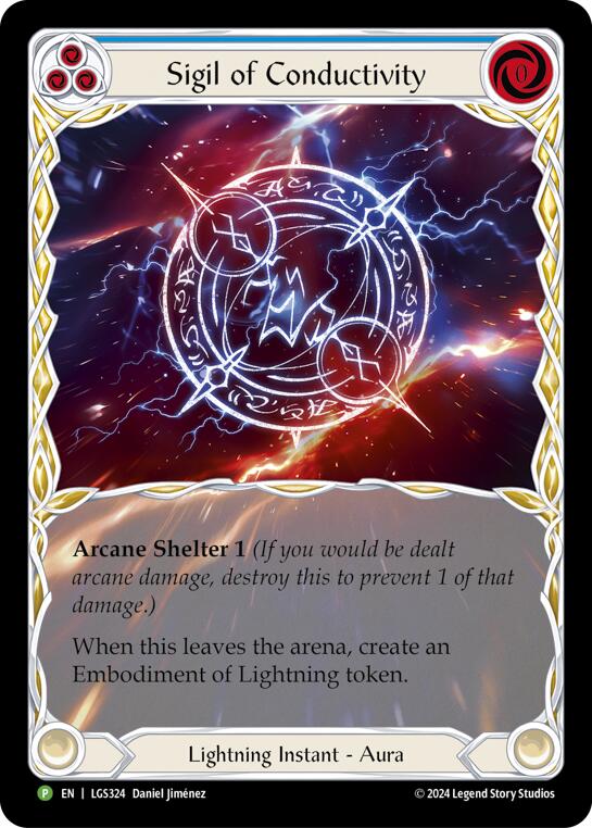 Sigil of Conductivity (Extended Art) - LGS324 [LGS324] (Promo)  Rainbow Foil | Card Citadel