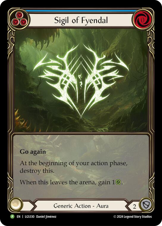 Sigil of Fyendal (Extended Art) [LGS330] (Promo)  Rainbow Foil | Card Citadel