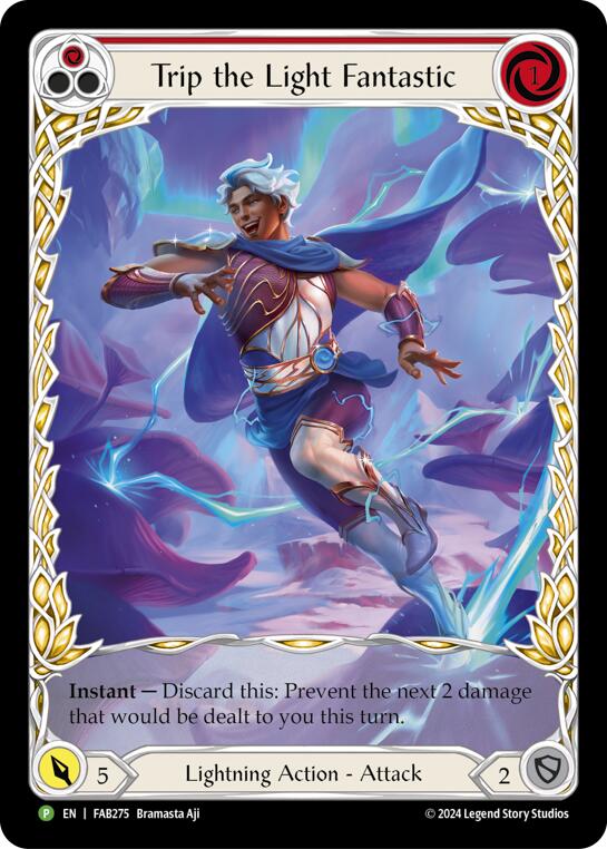 Trip the Light Fantastic (Red) (Extended Art) - FAB275 [FAB275] (Promo)  Rainbow Foil | Card Citadel