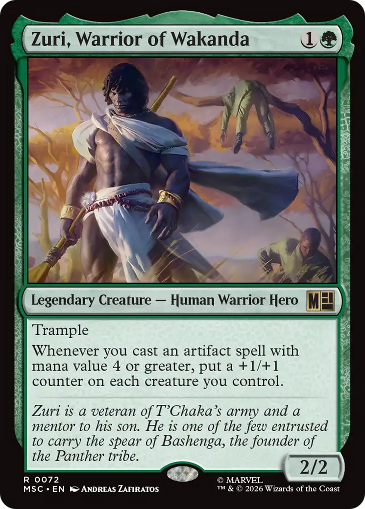 Zuri, Warrior of Wakanda (Surge Foil) [Marvel Super Heroes Commander] | Card Citadel