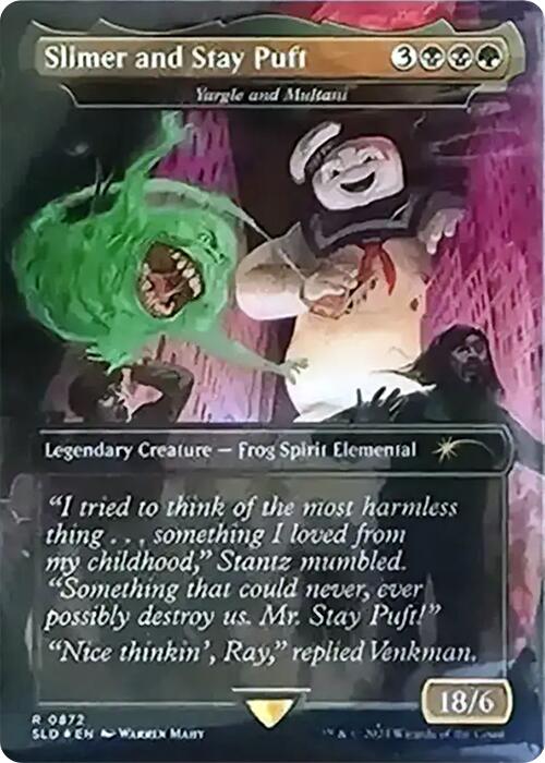 Slimer and Stay Puft - Yargle and Multani (Rainbow Foil) [Secret Lair Drop Series] | Card Citadel