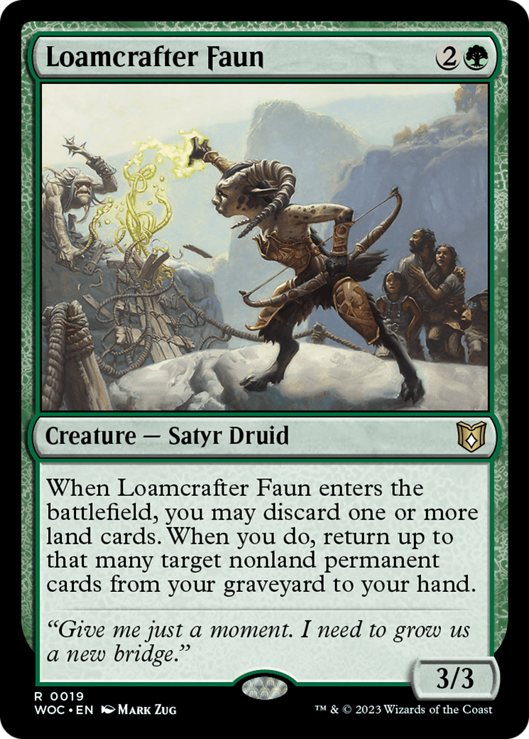 Loamcrafter Faun [Wilds of Eldraine Commander] | Card Citadel