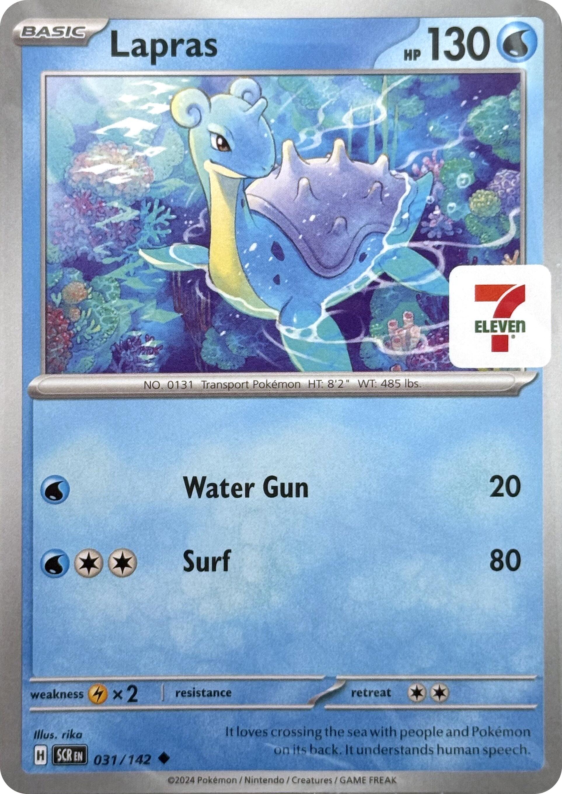 Lapras (031/142) (7-Eleven Promo) [Miscellaneous Cards] | Card Citadel